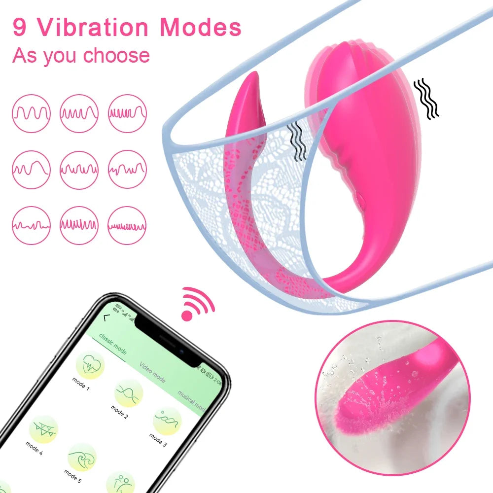 APP Control Clitoris Vibrator for Women Clitoral Stimulator Female G Spot Wearable Love Egg Vibrating Sex Toy Adult Supplies EROCIT