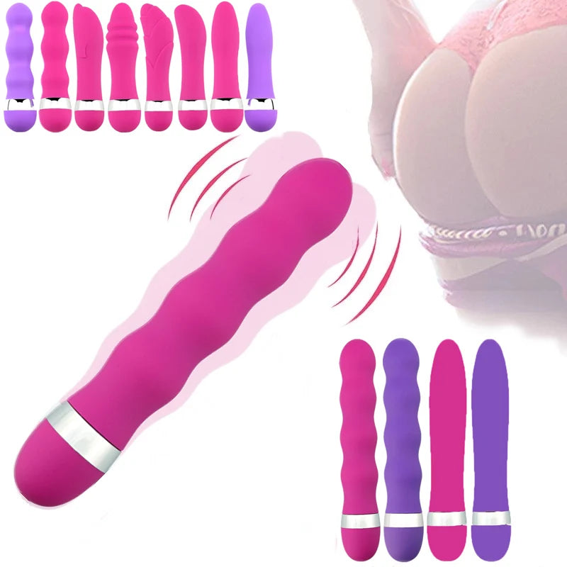 Mini Dildo G Spot Vagina Vibrator For Women Intimate Goods Threaded Av Vibrator Stimulate Butt Plug Anal Erotic Goods Sex Toys EROCIT