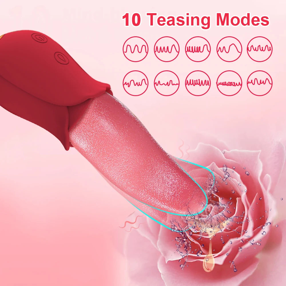 Sex Toys Vibrator Nipple Vagina Tongue Licking Stimulator Massager Masturbation Tools Women Sex Toys Vibration Adult Supplies EROCIT