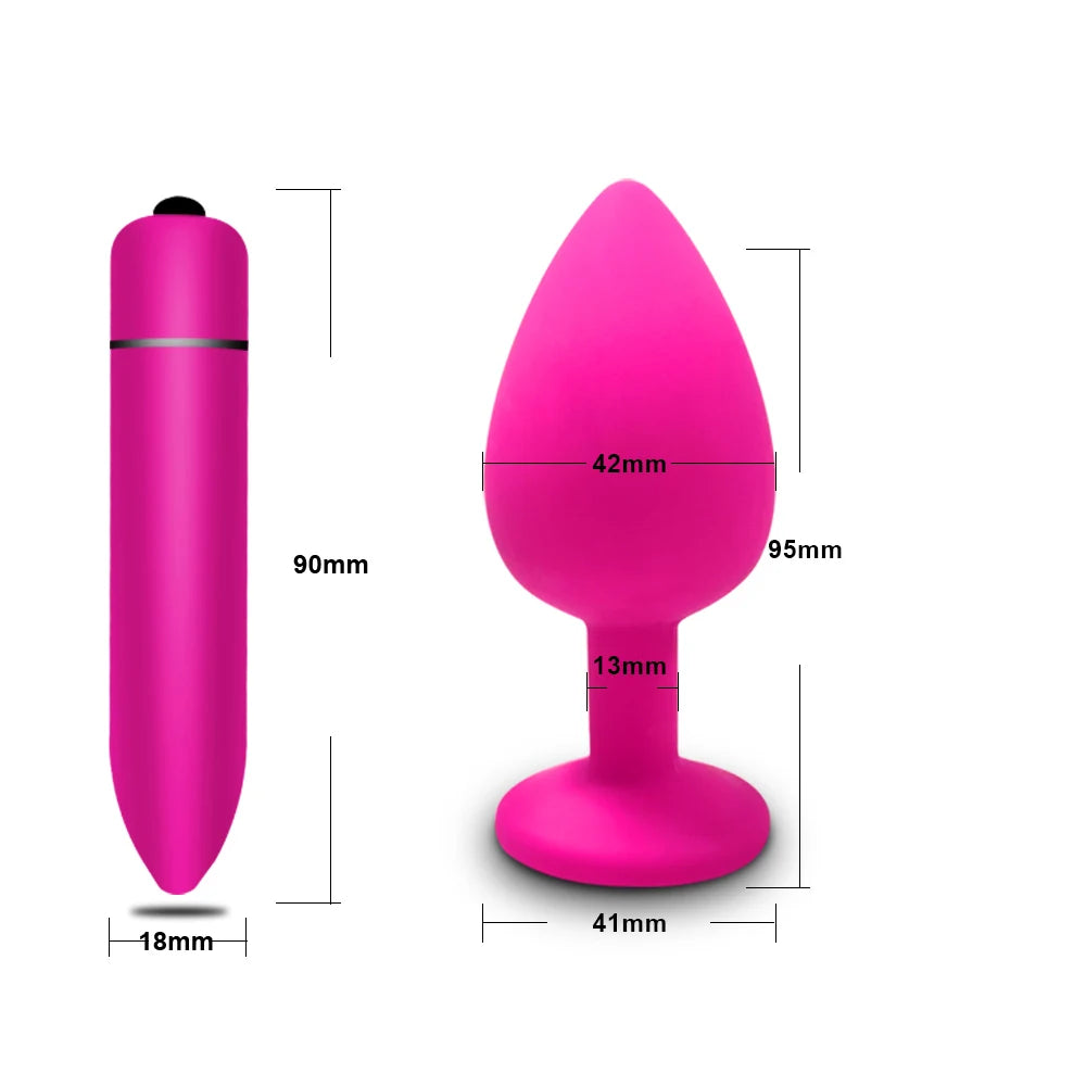 Soft Silicone Anal Butt Plug Men Prostate Massager Adult Gay Products Ass Stuffed Anal Trainer Unisex Sex Toys for Couples Adult EROCIT