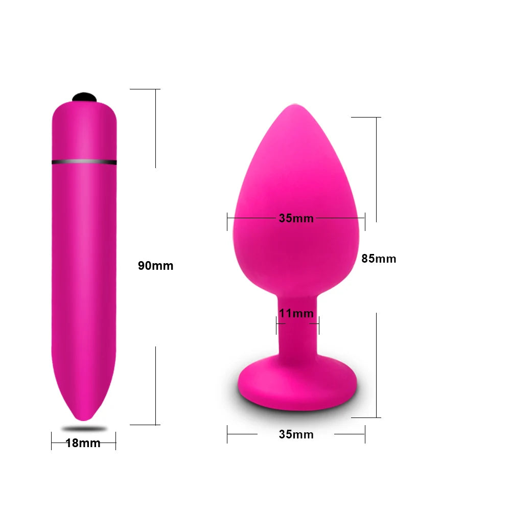 Soft Silicone Anal Butt Plug Men Prostate Massager Adult Gay Products Ass Stuffed Anal Trainer Unisex Sex Toys for Couples Adult EROCIT