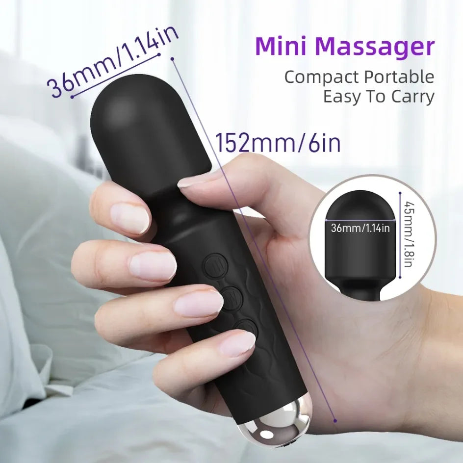 20 Speeds Powerful AV Vibrator for Women Nipple G spot Clitoris Stimulator Magic-Wand Dildo Female Masturbation Adult Sex Toys EROCIT