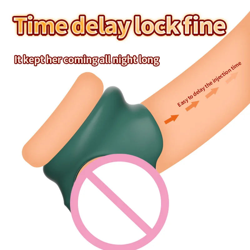 Reusable Penis Ring Silicone Semen Lock Ring Delay Ejaculation Time Lasting Cock Ring Sex Toys For Men Couples Adult Products EROCIT