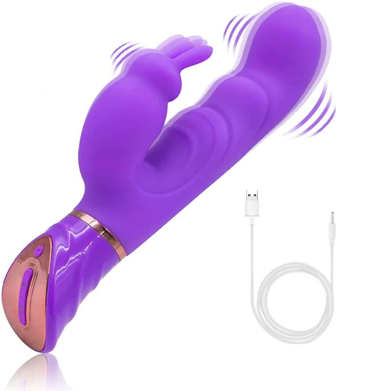 Rabbit Vibrator 10 Vibratory Mode Sexy Toys G-spot Female Dildo Vaginal Clitoris Double Vibrator AV Stick Sexual Adult Products EROCIT