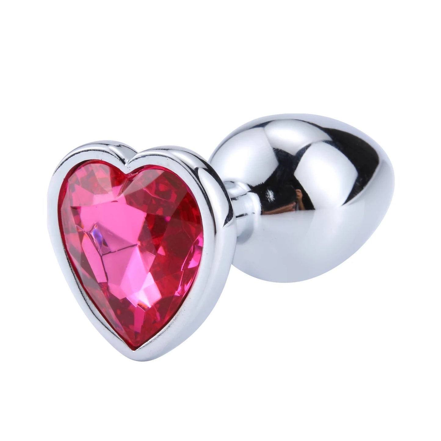 Anal Plug Heart 3 Sizes Stainless Steel Crystal Anal Plug Removable Butt Plug Stimulator Anal Sex Toys Prostate Massager Dildo EROCIT
