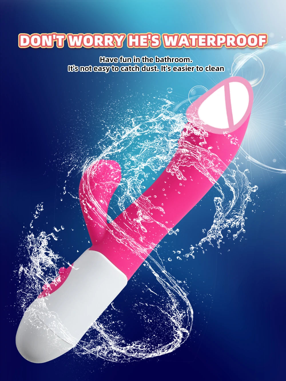 Rabbit Vibrator Dildo Powerful Dual Vibration G Spot Clitoris Stimulation Masturbators Vaginal Massager Adult For Women Sex Toys EROCIT