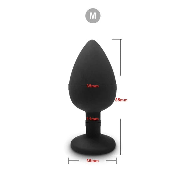 3 Size Silicone Butt Plug Anal Plug Unisex Sex Stopper Adult Toys for Men/Women Anal Trainer Prostate Massager Dildo for Couples EROCIT