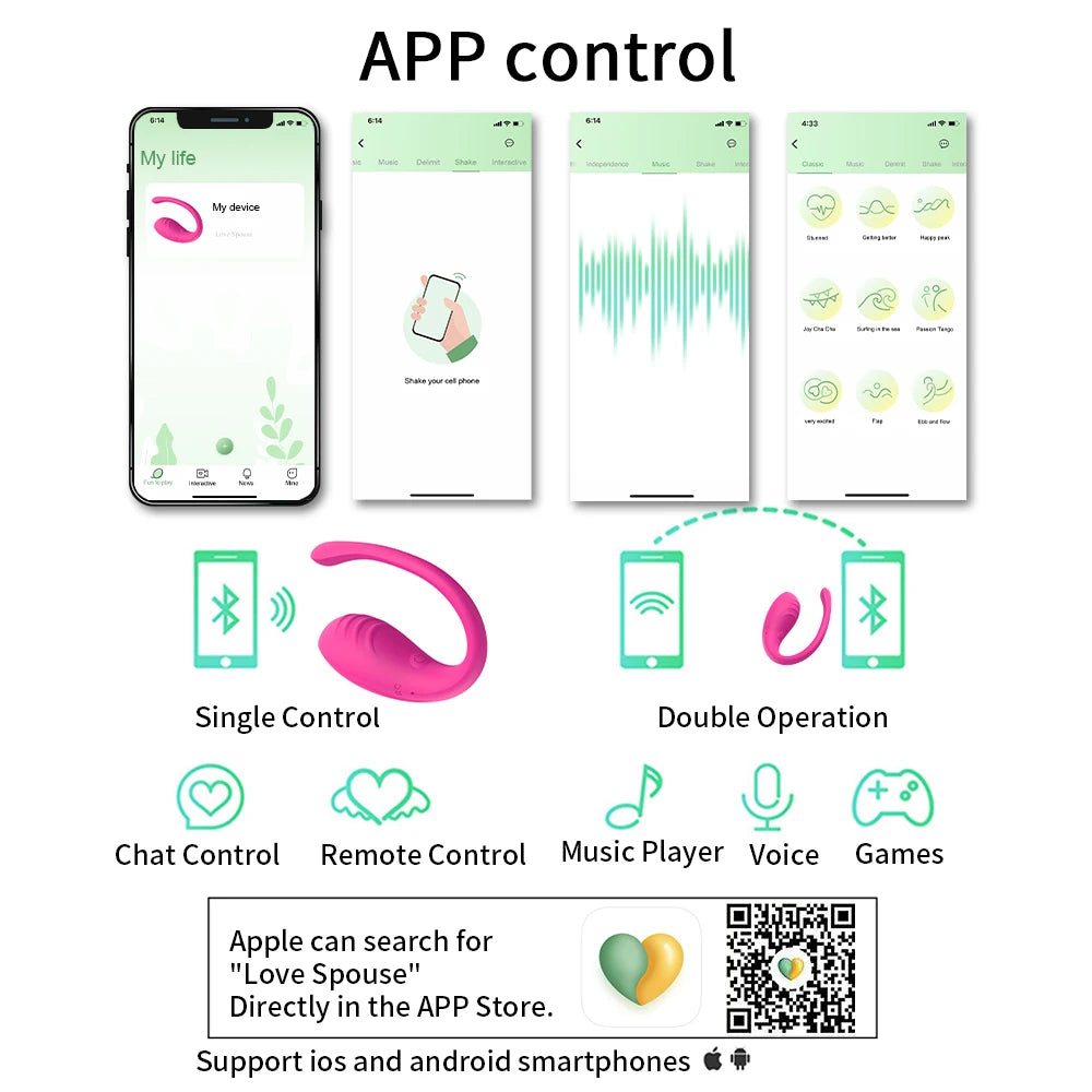 APP Controlled Vaginal Vibrators G Spot 9 Speed Anal Vibrating Egg Massager Wearable Stimulator Adult Sex Toys for Women Couples EROCIT