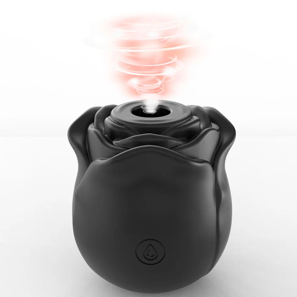 1PC Rose Flower 2 In 1 Vibrator Sucking Beating Nipple Clitoral Stimulator Powerful G-spot Vaginal Vibrator Sex Toys for Women EROCIT