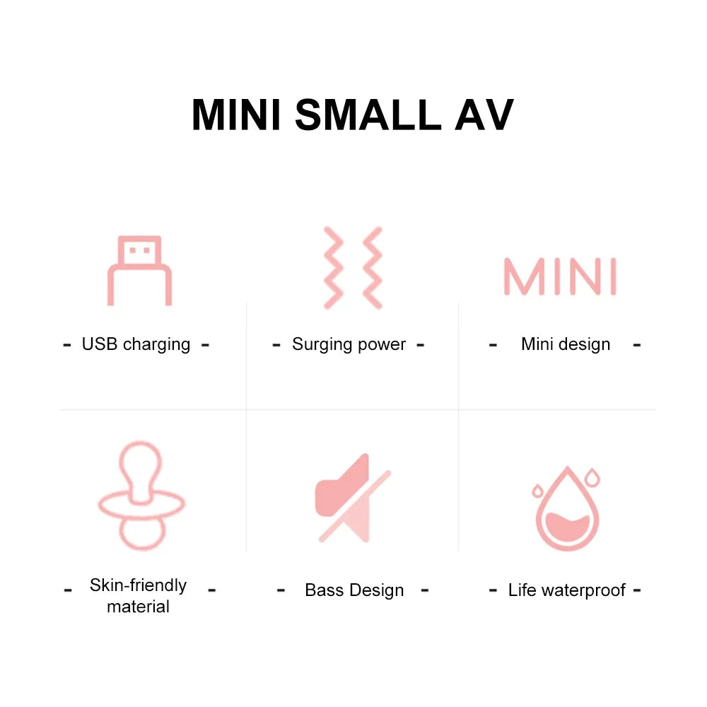 10 Modes Strong Vibration Mini Vibrator Magic Stick USB Charging Massager Clitoris G-Spot Vibrators Sex Toy For Women Adults 18 EROCIT