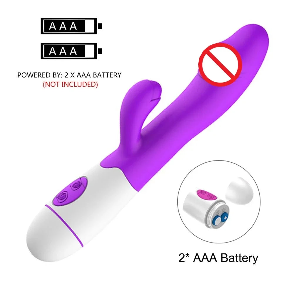 Rabbit Vibrator Dildo Powerful Dual Vibration G Spot Clitoris Stimulation Masturbators Vaginal Massager Adult For Women Sex Toys EROCIT