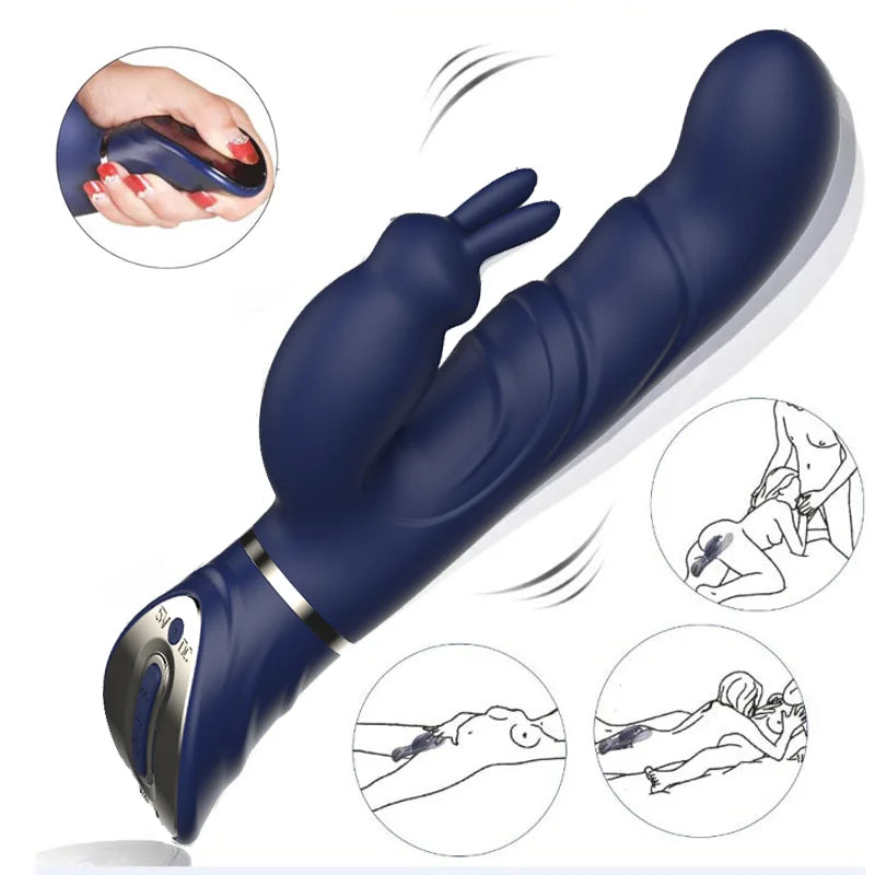 Rabbit Vibrator 10 Vibratory Mode Sexy Toys G-spot Female Dildo Vaginal Clitoris Double Vibrator AV Stick Sexual Adult Products EROCIT
