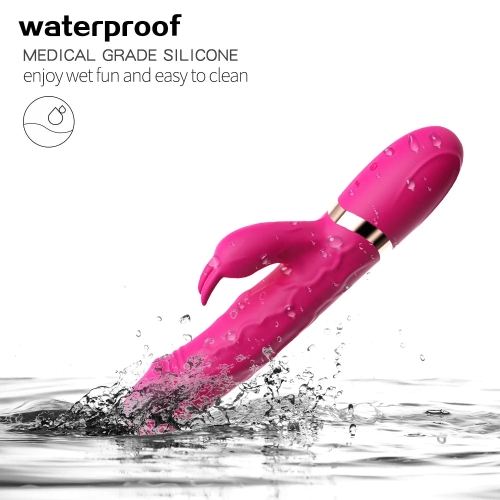 G-Spot Dildo Rabbit Vibrator 10 Speed Vibration Waterproof Vagina Clitoris Massager Sex Toys for Women EROCIT