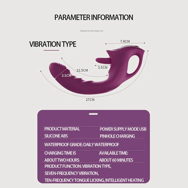 2024 Vibrator Wand for G Spot Vagina Pussy Rabbit Sex Vibrator USB Power Waterproof Dildo Massage Dual Head Women Adult Sexual EROCIT