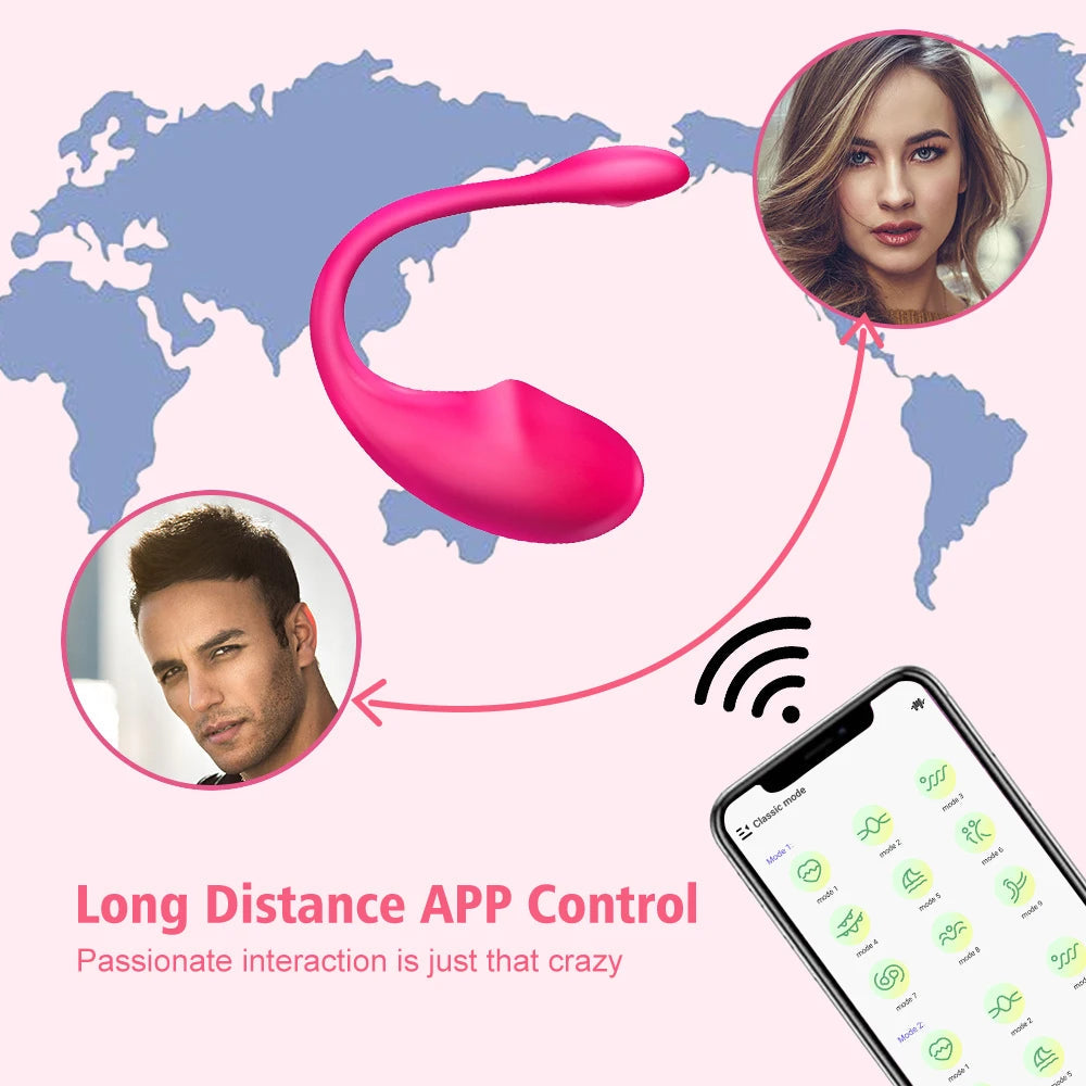 Wireless Vibration Love Egg Vibrator Vaginal G Spot Vibrating Stimulator Wearable Bluetooth APP Control Sex Toys For Adult Women EROCIT