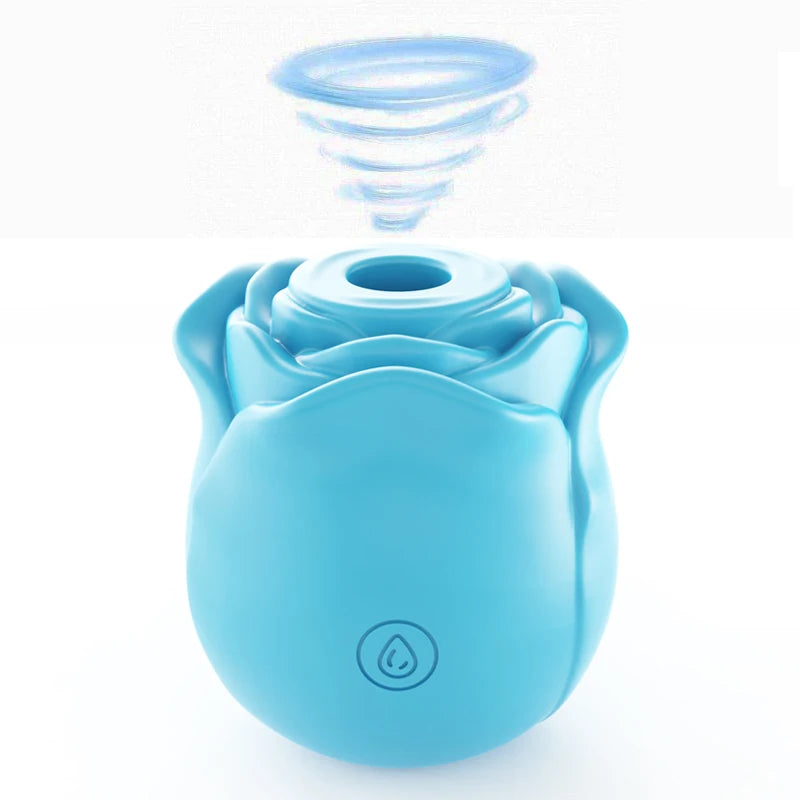 1PC Rose Flower 2 In 1 Vibrator Sucking Beating Nipple Clitoral Stimulator Powerful G-spot Vaginal Vibrator Sex Toys for Women EROCIT