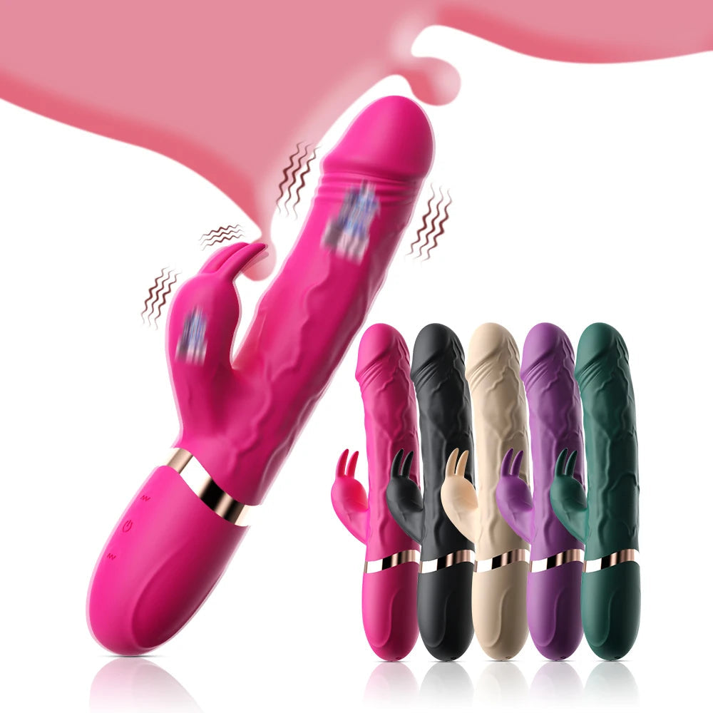 G-Spot Dildo Rabbit Vibrator 10 Speed Vibration Waterproof Vagina Clitoris Massager Sex Toys for Women EROCIT