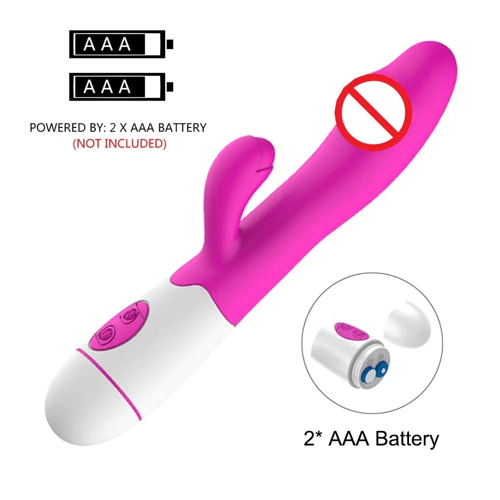 Rabbit Vibrator Dildo Powerful Dual Vibration G Spot Clitoris Stimulation Masturbators Vaginal Massager Adult For Women Sex Toys EROCIT