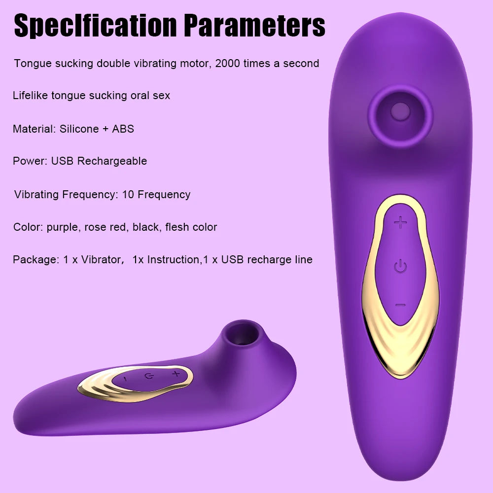 Vagina Sucking Vibrator Sex Toy for Woman Oral Tongue Blowing Suction Clitoris Stimulator Masturbator Erotic Sex Toys for Adults EROCIT