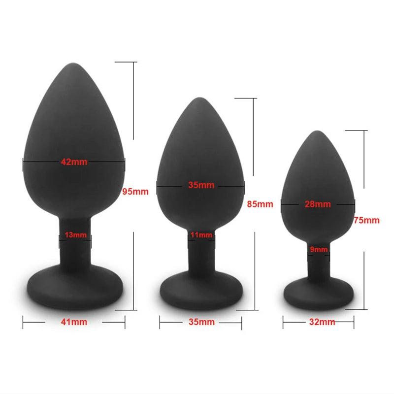 Soft Silicone Anal Butt Plug Men Prostate Massager Adult Gay Products Ass Stuffed Anal Trainer Unisex Sex Toys for Couples Goods EROCIT