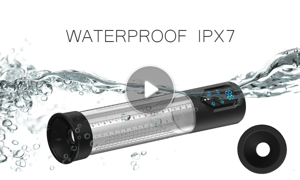Electric Penis Pump Sex Toys for Men Penis Extension Automatic IPX7 Penis Water Pump Penis Enlargement Dick Erection Penis Train EROCIT