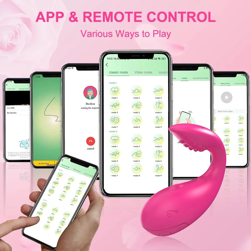 Wireless Bluetooth APP Vibrator for Women Remote Control Dildo G Spot Massager Wear Vibrating Egg Female Sex Toys for Adults 18 EROCIT