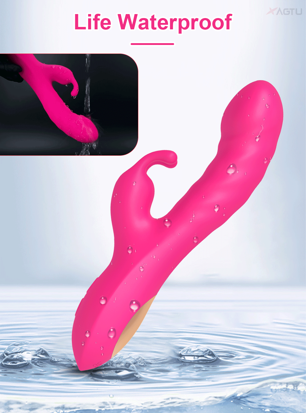 Rabbit Vibrator for Women Clitoris Stimulator Silicone G-spot Powerful 2 in 1 Dildo Female Masturbation Sex Toys Adult Goods EROCIT