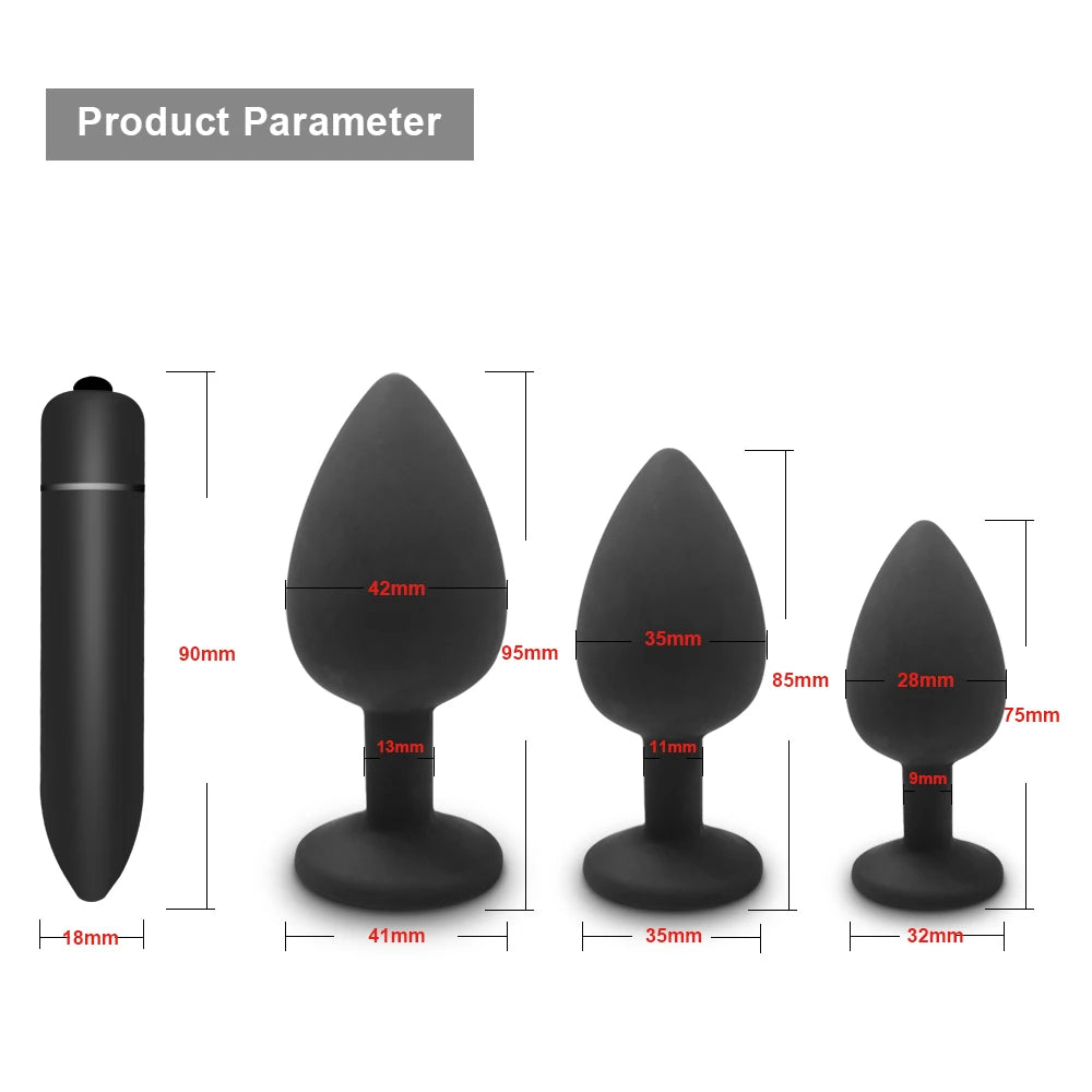 Soft Silicone Anal Butt Plug Men Prostate Massager Adult Gay Products Ass Stuffed Anal Trainer Unisex Sex Toys for Couples Adult EROCIT