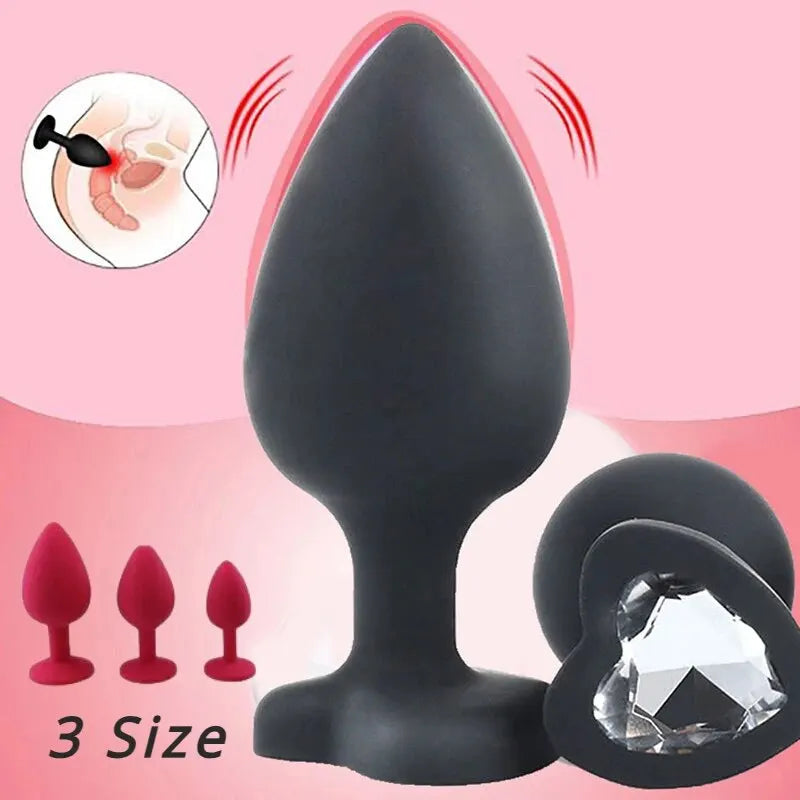 Soft Silicone Anal Butt Plug Men Prostate Massager Adult Gay Products Ass Stuffed Anal Trainer Unisex Sex Toys for Couples Goods EROCIT
