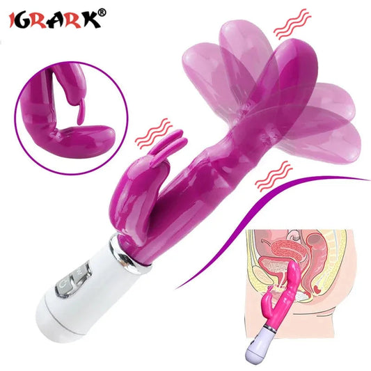 12 Speed G Spot Rabbit Vibrator Anal Sex Toys for Women Dildo AV Stick Vagina Clitoral Massager Female Masturbator Adult Product EROCIT