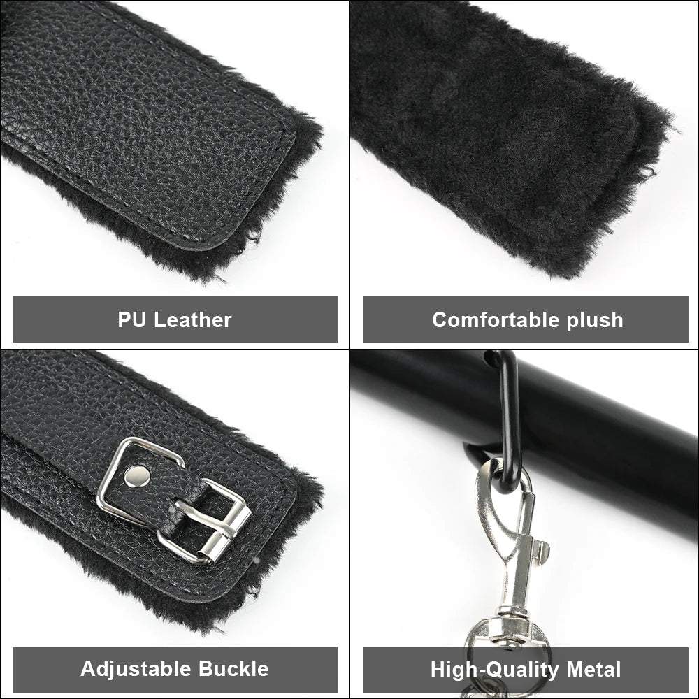 S&M Bed Bondage BDSM Bondage Kits Erotic Toy Restraint Set Sex Toys For Women Couple Binding Whip Anal Plug Handcuffs Adult Game EROCIT