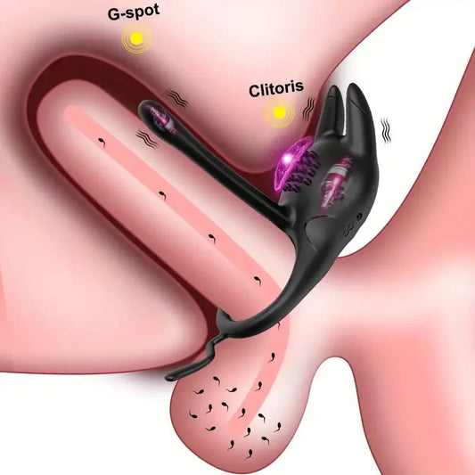 Vibrating Penis Ring for Men Delay Ejaculation Cock Ring Male Penis Massager Clitoral G Spot Stimulation Sex Toys for Couples EROCIT