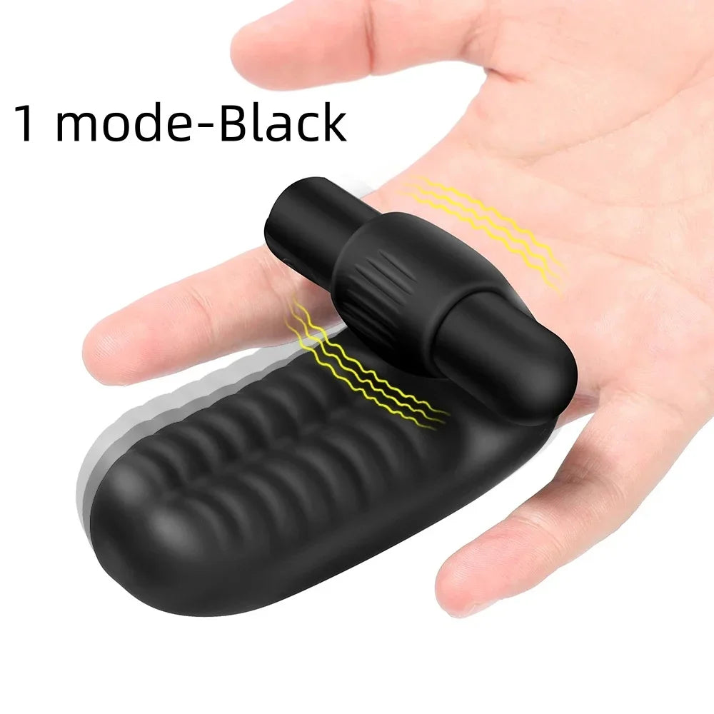 Finger Sleeve Vibrator G Spot Clit Massage Orgasm Massager penis Condom Stick Dildo Rabbit Vibrating Stick Sex Toy for Women EROCIT