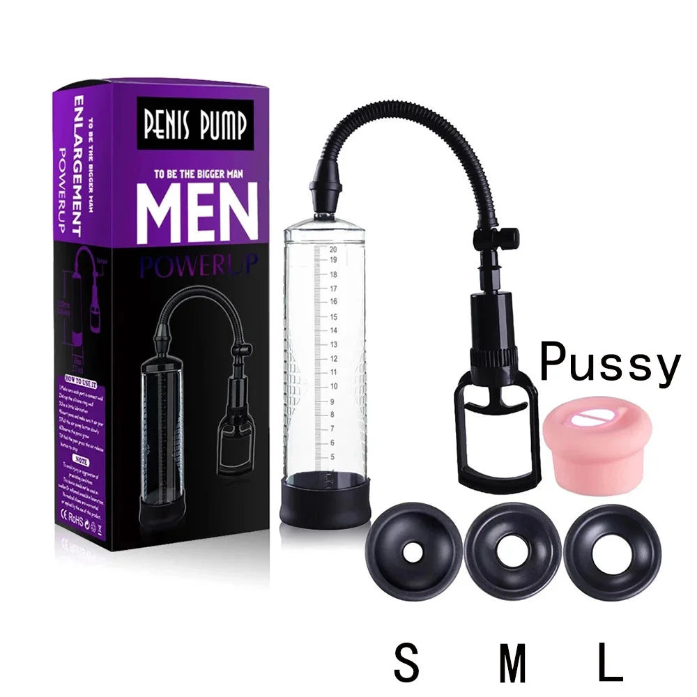 Penis Pomp Vacuum For Pump Voor Penis vergroting Male Enhancement Erectie Cock Pomp Masturbator Penis Trainer sex toys for man EROCIT