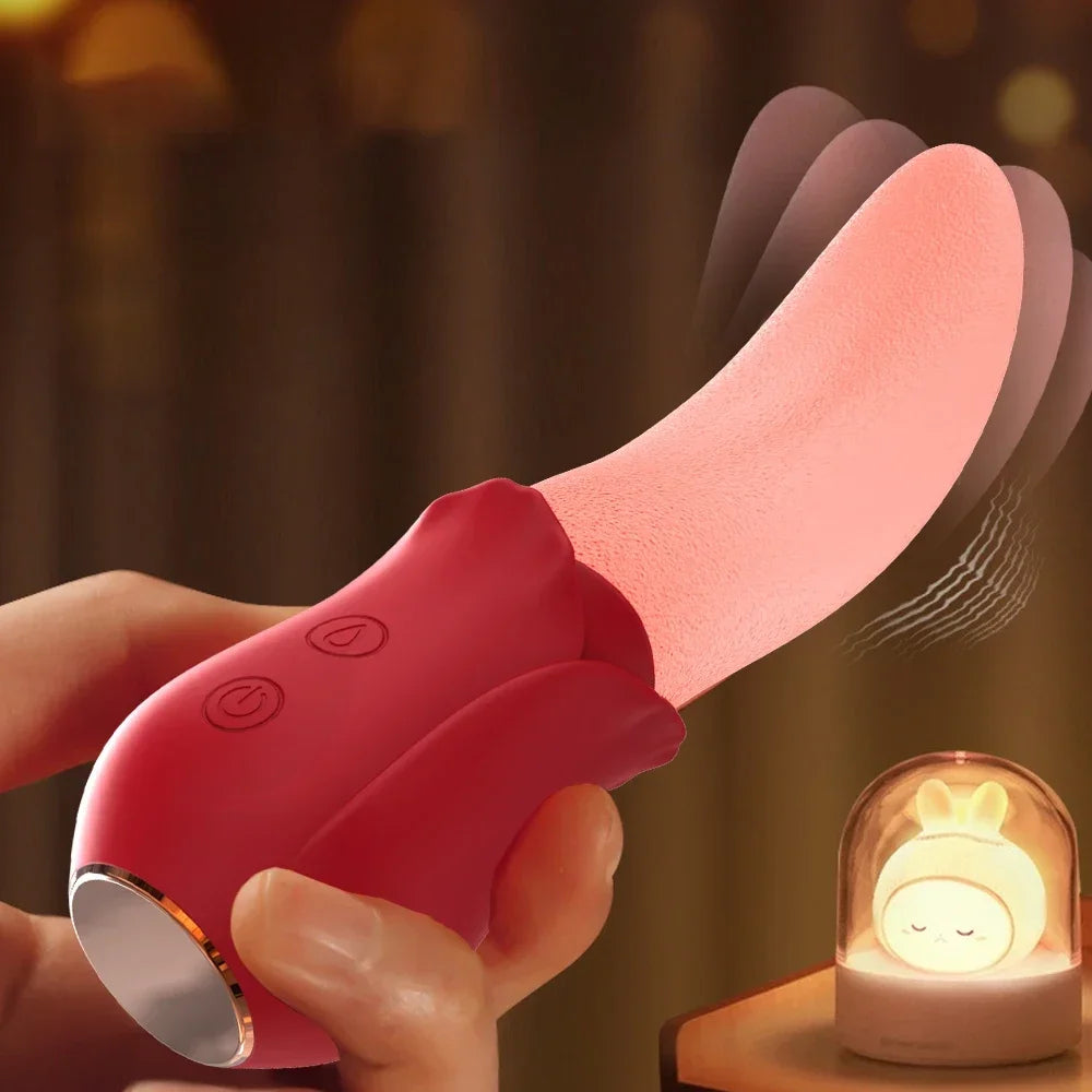 Nipple Vagina Tongue Licking Vibrator Massager Masturbation Tools Women Men Sex Toys Penetration Vagina Vibrator Adult Supplies EROCIT