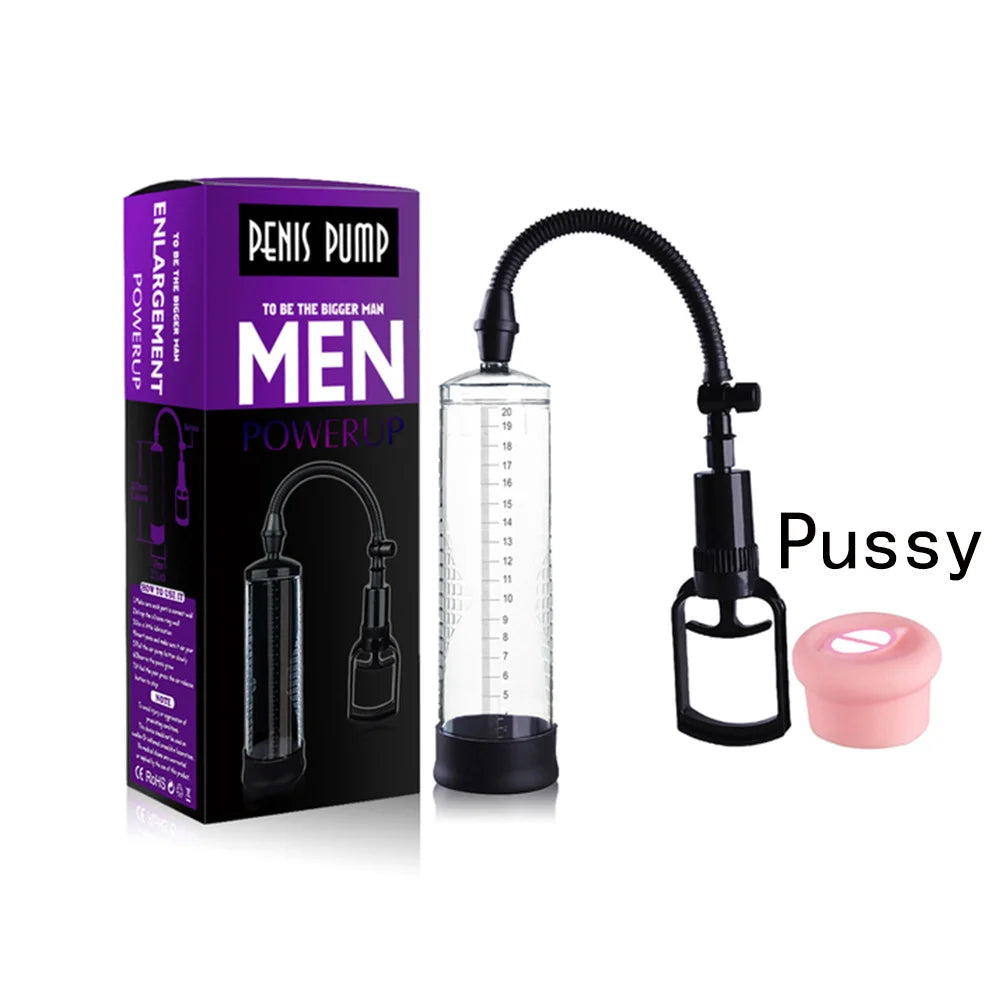 Penis Pomp Vacuum For Pump Voor Penis vergroting Male Enhancement Erectie Cock Pomp Masturbator Penis Trainer sex toys for man EROCIT