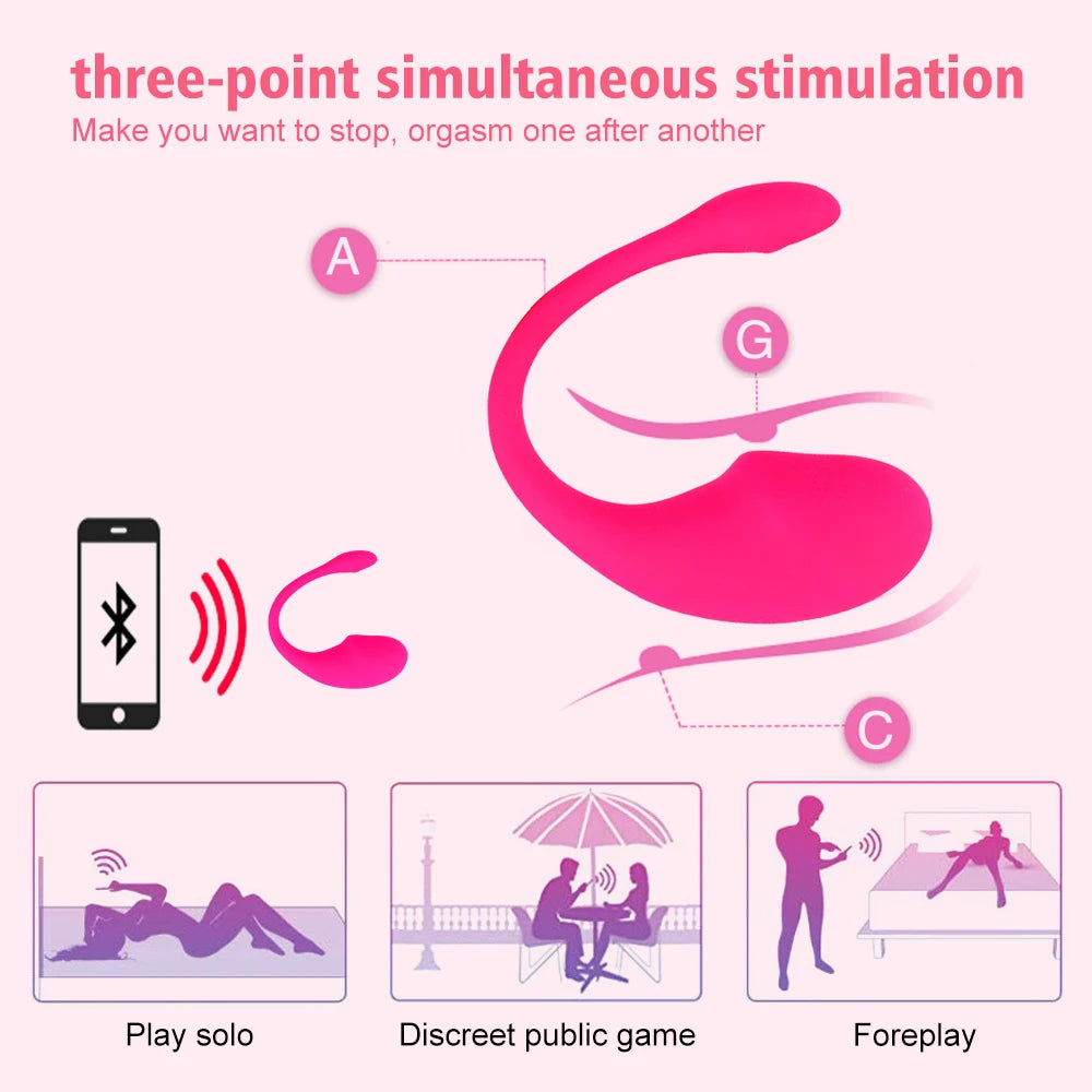 Wireless Vibration Love Egg Vibrator Vaginal G Spot Vibrating Stimulator Wearable Bluetooth APP Control Sex Toys For Adult Women EROCIT