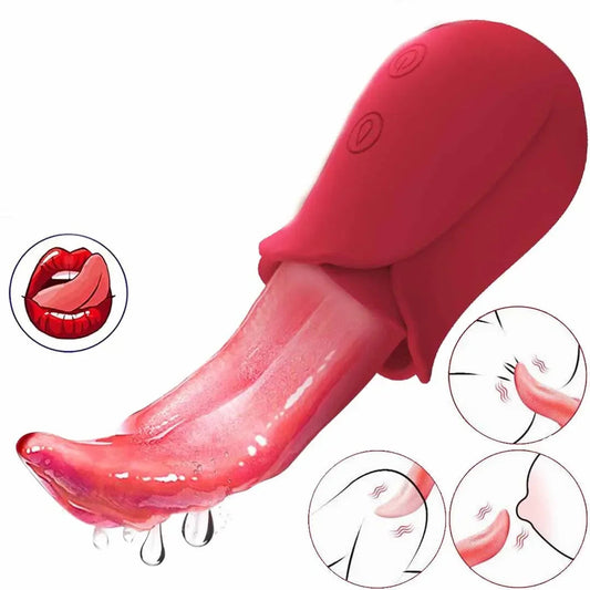 Nipple Vagina Tongue Licking Vibrator Massager Masturbation Tools Women Men Sex Toys Penetration Vagina Vibrator Adult Supplies EROCIT