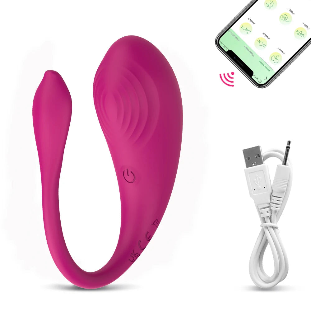 APP Bluetooth Control Vibrator Egg for Female Clitoris Stimulator Wearable G Spot Massager Vibrating Egg for Adult Women Sex Toy EROCIT