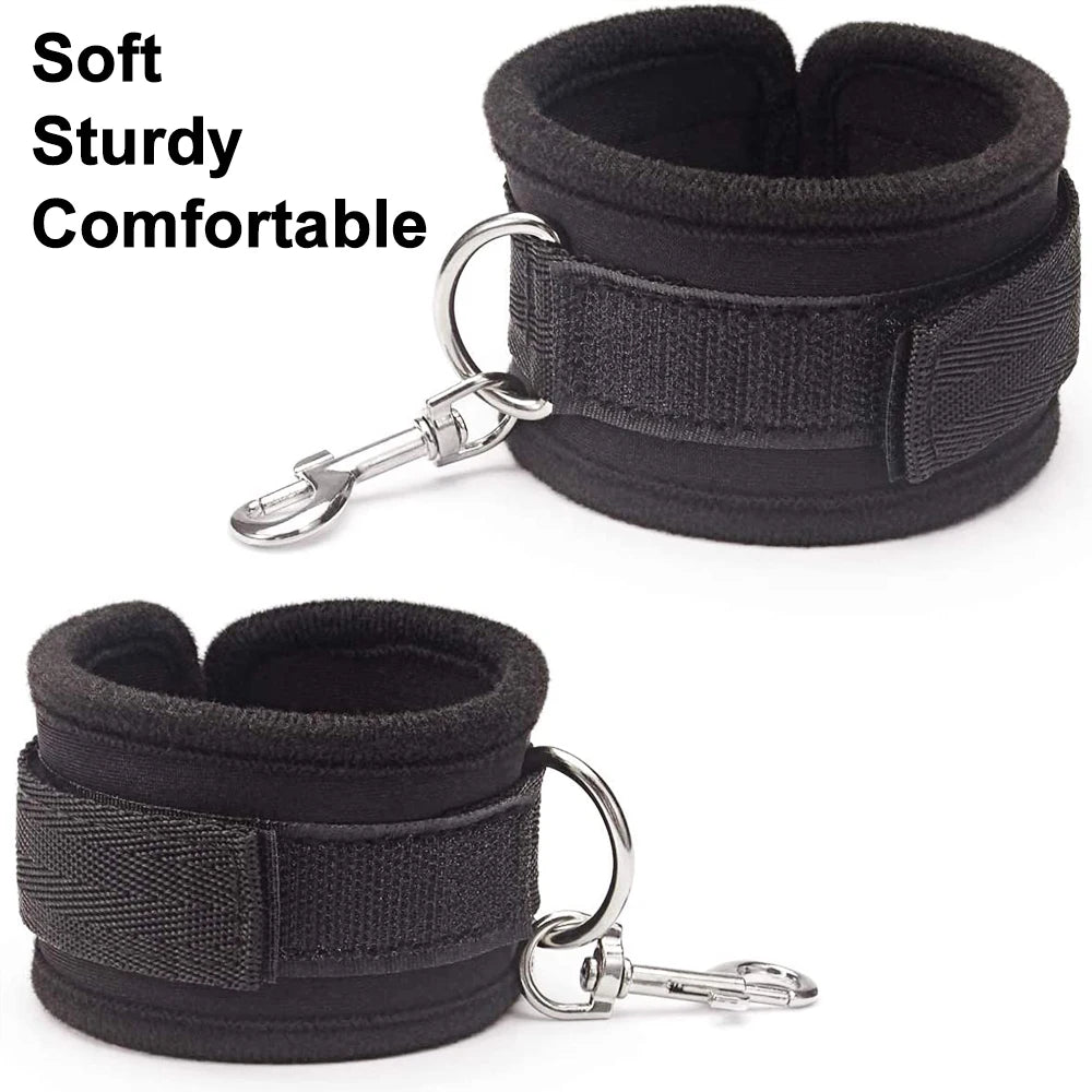 S&M Bed Bondage BDSM Bondage Kits Erotic Toy Restraint Set Sex Toys For Women Couple Binding Whip Anal Plug Handcuffs Adult Game EROCIT