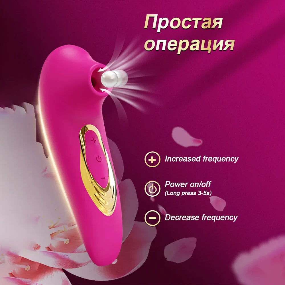 Female mini G-spot nipple sucking vibrator clitoris sucker pussy dildo stimulator adults masturbator sex toys for woman couples EROCIT