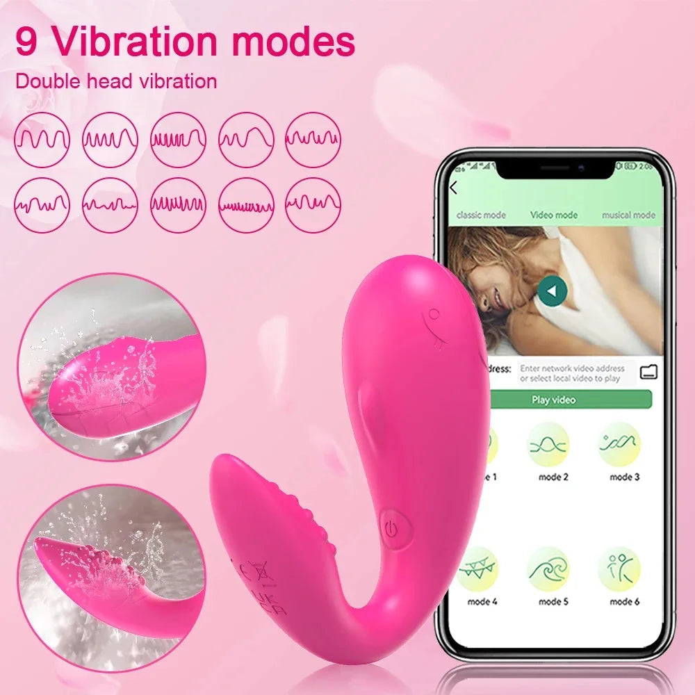 Wireless Bluetooth APP Vibrator for Women Remote Control Dildo G Spot Massager Wear Vibrating Egg Female Sex Toys for Adults 18 EROCIT