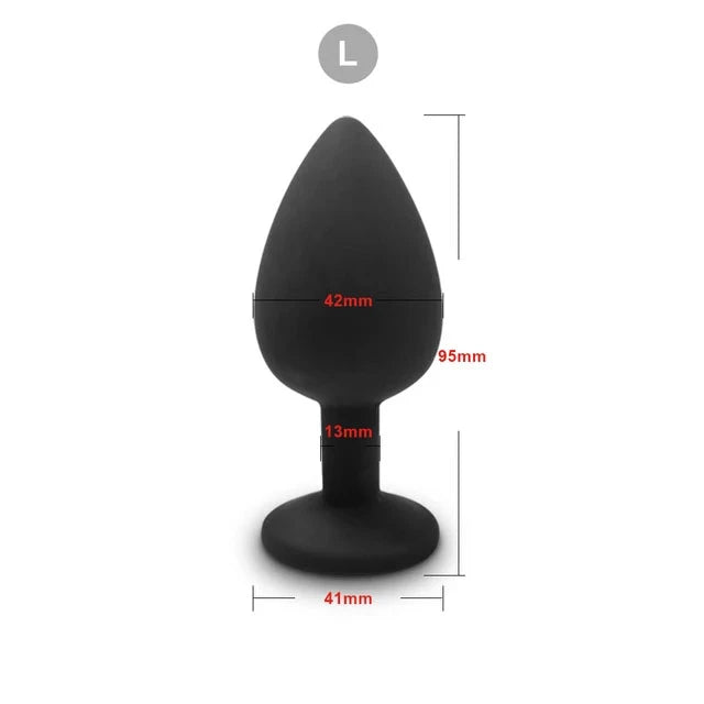 3 Size Silicone Butt Plug Anal Plug Unisex Sex Stopper Adult Toys for Men/Women Anal Trainer Prostate Massager Dildo for Couples EROCIT
