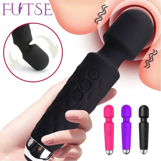 20 Speeds Powerful AV Vibrator for Women Nipple G spot Clitoris Stimulator Magic-Wand Dildo Female Masturbation Adult Sex Toys EROCIT