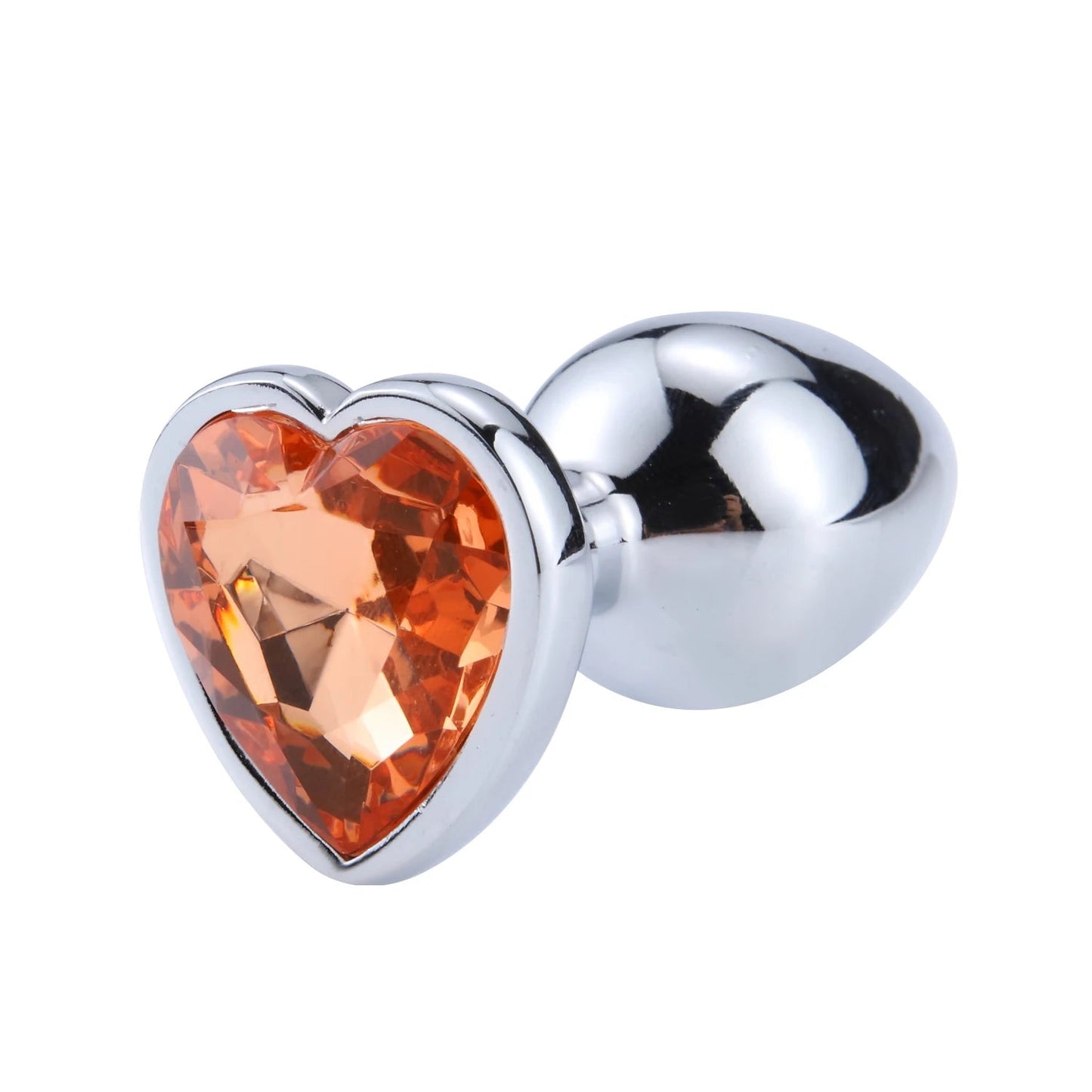 Anal Plug Heart 3 Sizes Stainless Steel Crystal Anal Plug Removable Butt Plug Stimulator Anal Sex Toys Prostate Massager Dildo EROCIT