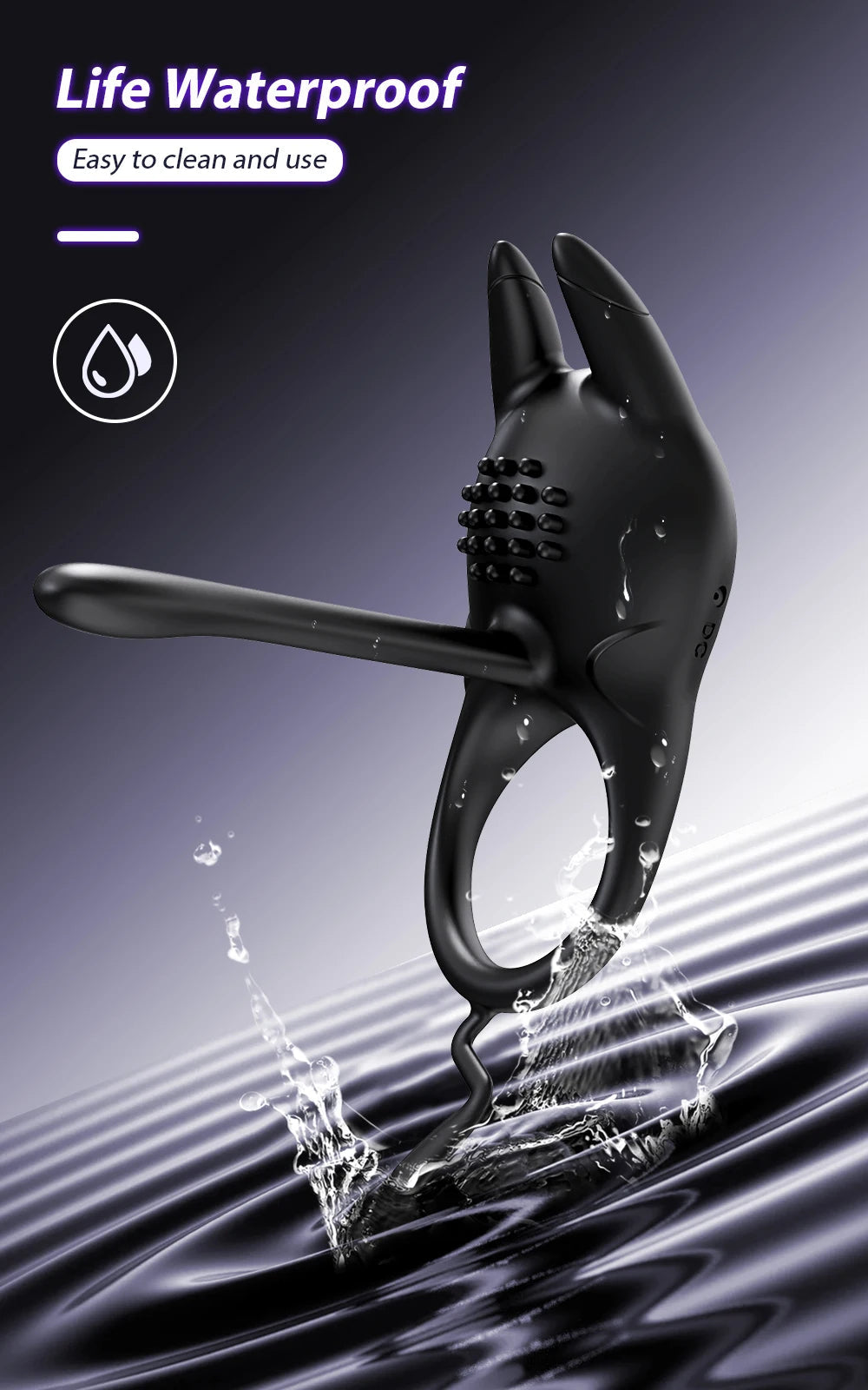 Vibrating Penis Ring for Men Delay Ejaculation Cock Ring Male Penis Massager Clitoral G Spot Stimulation Sex Toys for Couples EROCIT
