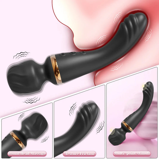 AV Vibrator for Women Vagina Massager USB Rechargeable 2 Motors G Spot Clit Clitoris Stimulator Female Sex Toys Adults Goods EROCIT