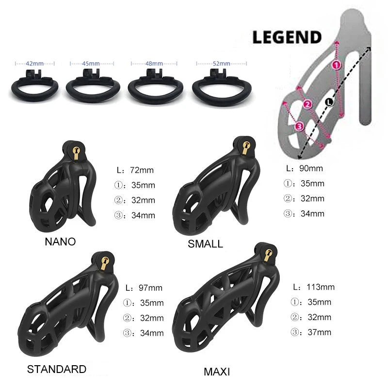 Clearance_Sex Toys for Men Adult Hot Sale Waist Belt Male Chastity Cock Cage Penis Sleeve Cockrings Erotic Urethral Lock BDSM Bo EROCIT