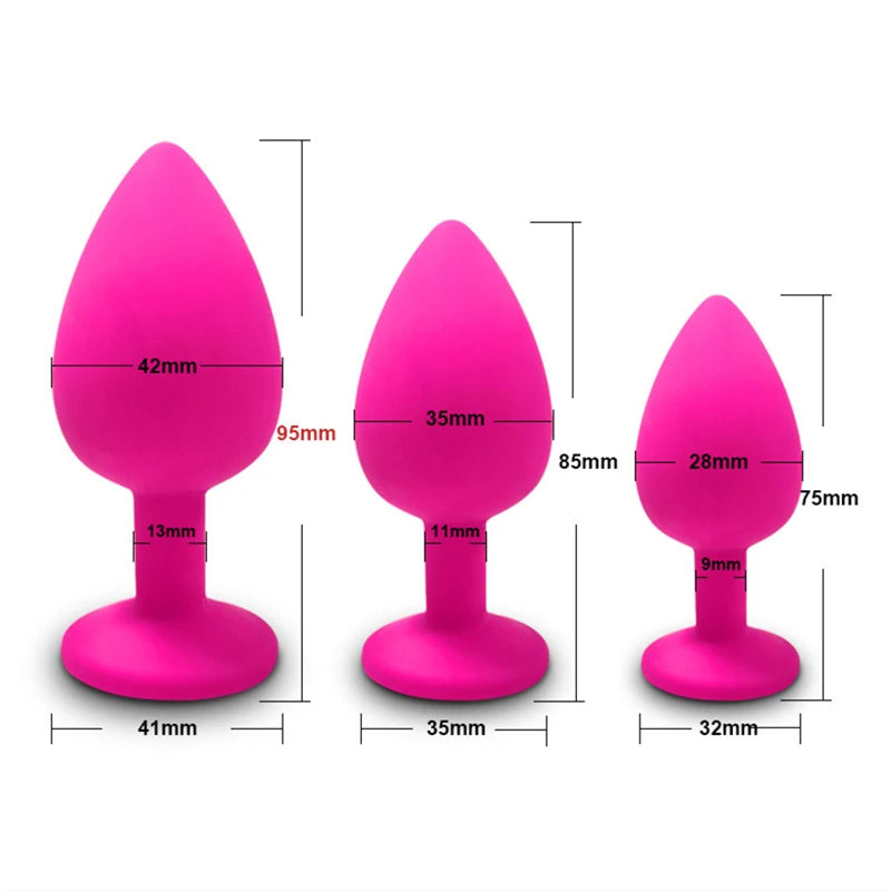 Soft Silicone Anal Butt Plug Men Prostate Massager Adult Gay Products Ass Stuffed Anal Trainer Unisex Sex Toys for Couples Goods EROCIT