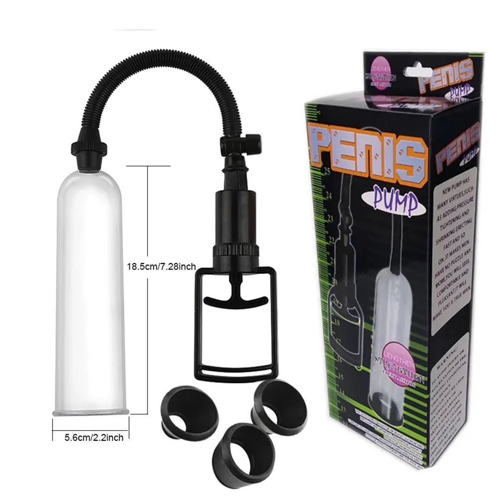 Powerful Penis Pump Extender Enhancement For Man Vacuum Big Dick Trainer Male Lasting Sex Toys EROCIT